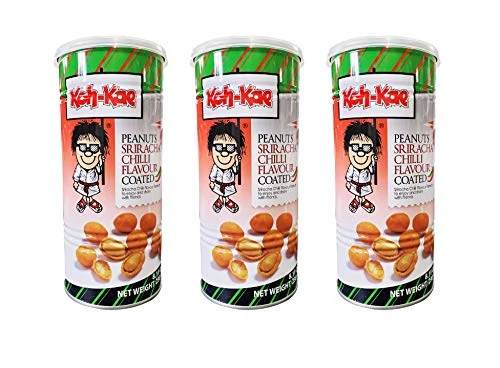 Koh-Kae Sriracha Chilli Flavor Coated Peanuts 3 Pack Total of 690g