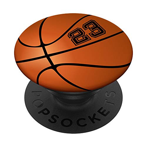 Basketball Player 23 Jersey No 23 Uniform Number Ball Gift PopSockets Grip and Stand for Phones and Tablets Basketball Player 23 Jersey No 23 Uniform Number Ball Gift PopSockets Grip and Stand for Phones and Tablets