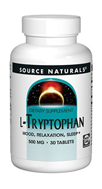 Source Naturals L-Tryptophan 500 mg 30 tabs Source Naturals L-Tryptophan 500 mg 30 tabs