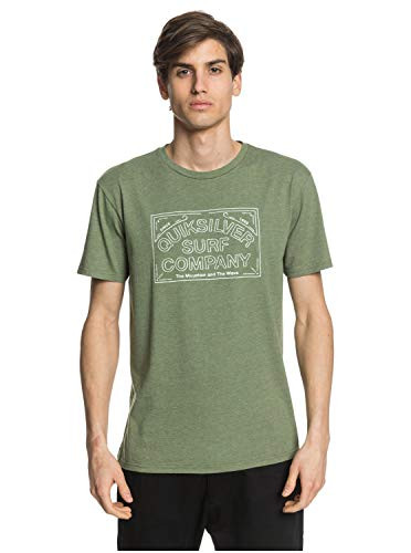 Quiksilver Mens Floating Box TEE Kalamata Heather L