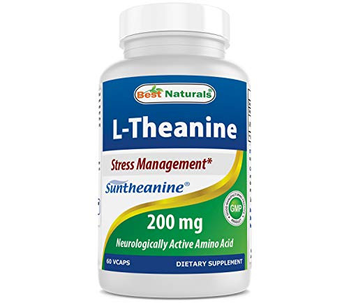 BEST NATURALS L-theanine 200 mg 60 Veggie Capsules BEST NATURALS L-theanine 200 mg 60 Veggie Capsules