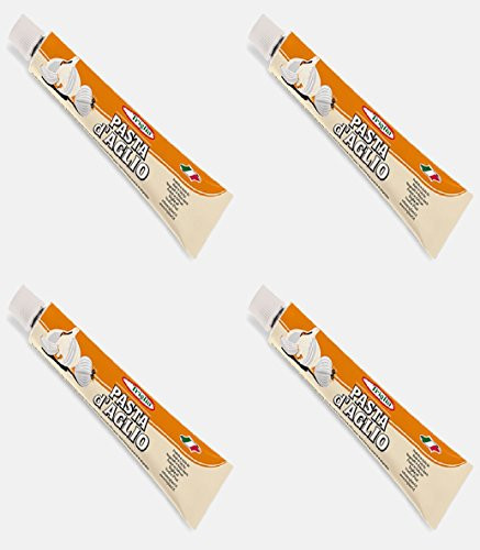 Triglia  Pasta dAglio  Garlic Paste 1_9 Ounce 55gr Packages Pack of 4  Italian Import