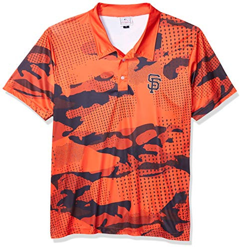 FOCO MLB San Francisco Giants Mens Printed Camo Poloprinted Camo Polo Team Color Medium