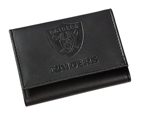 Team Sports America Leather Oakland Raiders Tri-fold Wallet Team Sports America Leather Oakland Raiders Tri-fold Wallet