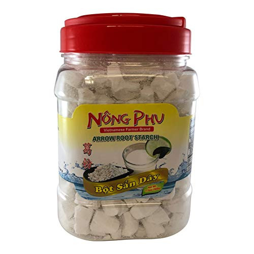 Arrow Root Starch Bot San Day Arrowroot Flour 17_6 Ounce 500 gram Reclosable Jar Crunchy Chunk Powder From Vietnam