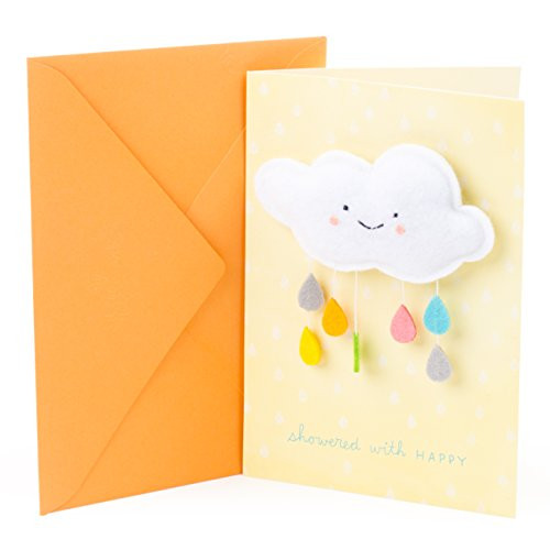 Hallmark Signature Baby Shower Greeting Card (Showered with Happy)