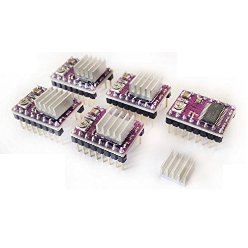Hobbypower StepStick 4-Layer DRV8825 Stepper Motor Driver Module for 3D Printer Reprap RP A4988Pack of 5 pcs Hobbypower StepStick 4-Layer DRV8825 Stepper Motor Driver Module for 3D Printer Reprap RP A4988Pack of 5 pcs