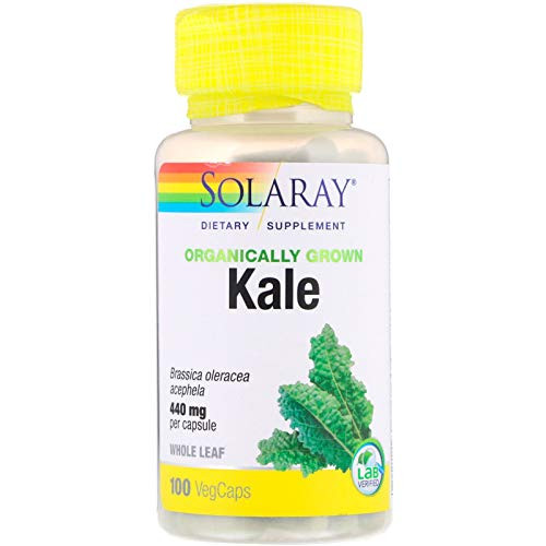 Solaray Kale Leaf Organically Grown Veg Cap Btl-Plastic 100ct Solaray Kale Leaf Organically Grown Veg Cap Btl-Plastic 100ct