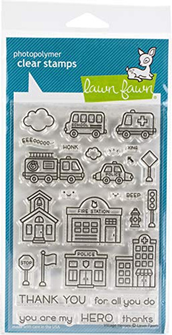 Lawn Fawn CLR Stamp VILLG Village Heroes Lawn Fawn CLR Stamp VILLG Village Heroes