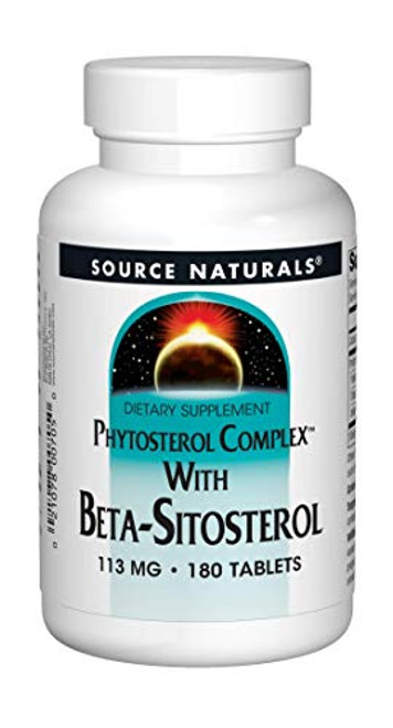 Source Naturals Phytosterol Complex with Beta Sitosterol 113mg Plant Sourced Healthy Cardiovascular Cholesterol Support Supplement - 180 Tablets Source Naturals Phytosterol Complex with Beta Sitosterol 113mg Plant Sourced Healthy Cardiovascular Cholesterol Support Supplement - 180 Tablets