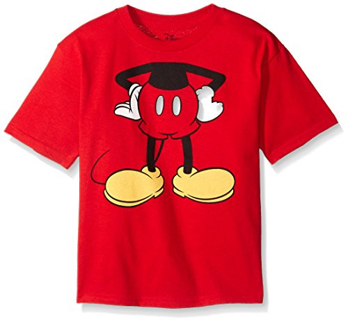 Disney Little Boys Toddler Mickey Headless Short Sleeve Crew Neck Red 5T Disney Little Boys Toddler Mickey Headless Short Sleeve Crew Neck Red 5T