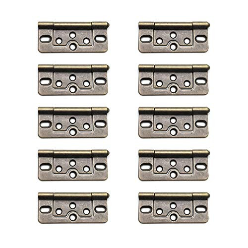 Door Hinges10-PackAddlike Non-Mortise 3 Bronze Non Mortise Door Hinge