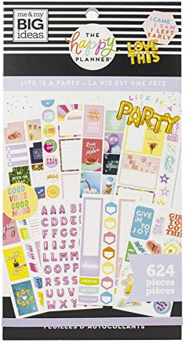 ME   MY BIG IDEAS HAPPY PLANNER STCKRS LIFE PARTY
