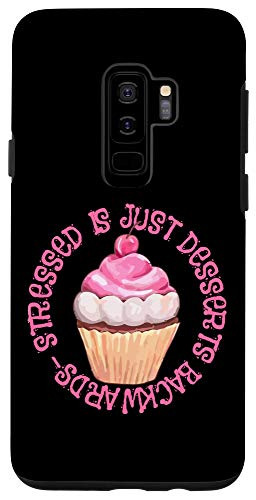 Galaxy S9 Funny Cupcake Stressed Is Just Desserts Backwards Case