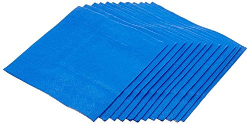 Jubilee 3-Ply Cocktail Beverage Napkins, 80 Count, Blue