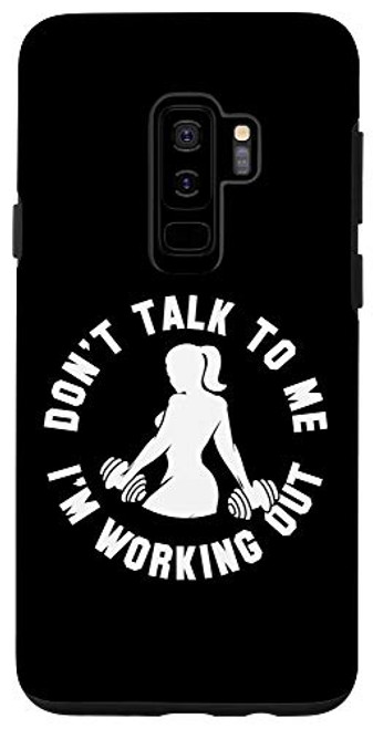 Galaxy S9 Women Weight-Lifting Workout Quote Funny Fitness Lover Gift Case