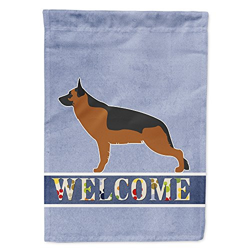 Carolines Treasures BB5528GF German Shepherd Welcome Flag Garden Size Small Multicolor