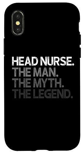 iPhone XXS Head Nurse The Man Myth Legend Gift Case