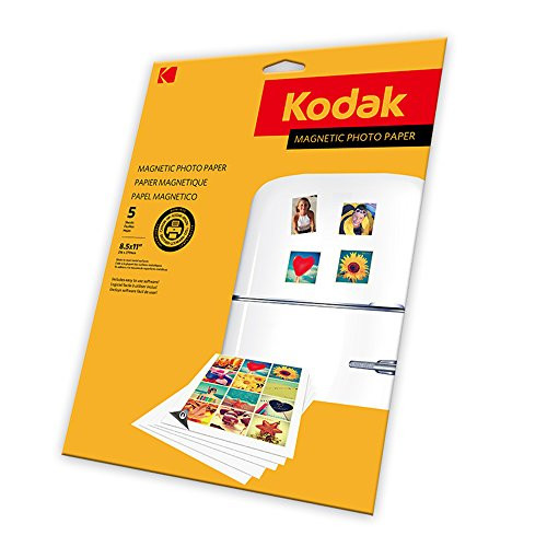 KODAK Magnetic Photo Paper - Magnetic backed Photo Paper, 4x6"