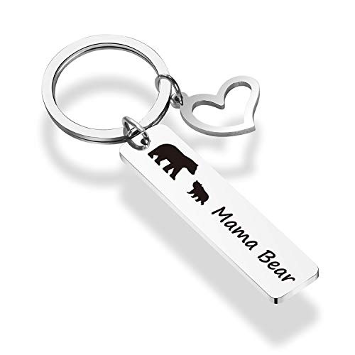 WENATA Mama Bear Keychain Sweet Family Jewelry Gift New Mom Gifts Mother Keychain Mama Bear Jewelry for Mother Wife Mama Bear 1 KR WENATA Mama Bear Keychain Sweet Family Jewelry Gift New Mom Gifts Mother Keychain Mama Bear Jewelry for Mother Wife Mama Bear 1 KR