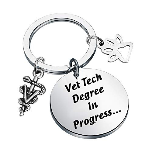 CHOORO Vet Tech Degree in Progress Student Graduation Gift Veterinarian Technician Emergency Animal Medicine Jewelry Vet Tech Degree in Progress K CHOORO Vet Tech Degree in Progress Student Graduation Gift Veterinarian Technician Emergency Animal Medicine Jewelry Vet Tech Degree in Progress K