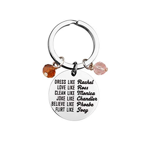 MAOFAED Best Friend Keychain Friends TV Show Keychain BFF Gift Dress Like Rachel Love Like Ross Birthday Gift for Girlfriend MAOFAED Best Friend Keychain Friends TV Show Keychain BFF Gift Dress Like Rachel Love Like Ross Birthday Gift for Girlfriend