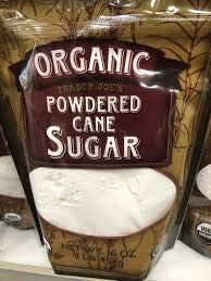 Trader Joes Organic Powdered Cane Sugar 1-Lb Pack of 2