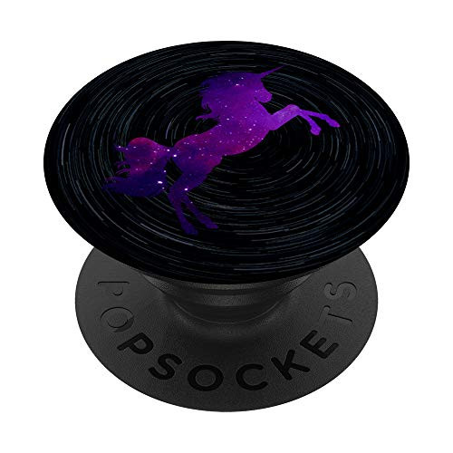 A Colorful Outer Space Unicorn Graphic Gift PopSockets Grip and Stand for Phones and Tablets