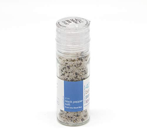 Black Pepper Gourmet Salt From The Dead Sea 3_87oz 110 grams Black Pepper Gourmet Salt From The Dead Sea 3_87oz 110 grams