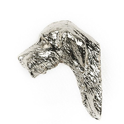 German Wire HAIRED Pointer Made in U_K Artistic Style Dog Clutch Lapel Pin Collection