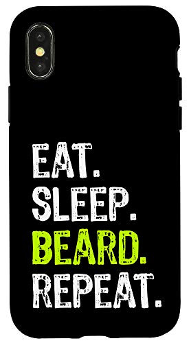 iPhone XXS Eat Sleep Beard Repeat Barber Barbery Gift Case