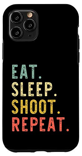 iPhone 11 Pro Eat Sleep Shoot Repeat Shooter Shooting Gift Vintage Case