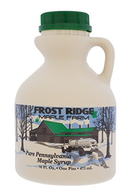 Frost Ridge Maple Farm Organic Maple Syrup Grade A Pint 16 FL Oz Dark Robust formerly Grade B Frost Ridge Maple Farm Organic Maple Syrup Grade A Pint 16 FL Oz Dark Robust formerly Grade B