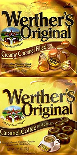 Werthers Variety Original Caramel Coffee   Creamy Caramel Hard Candies 2_65 Oz Pack of 4