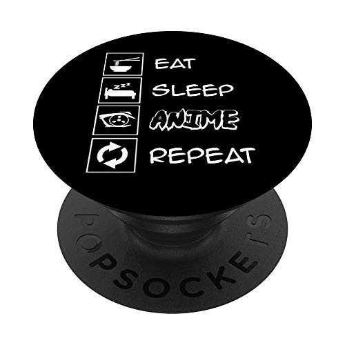 Japanese Eat Sleep Anime Repeat Otaku Gift PopSockets PopGrip Swappable Grip for Phones Tablets Japanese Eat Sleep Anime Repeat Otaku Gift PopSockets PopGrip Swappable Grip for Phones Tablets