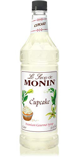 Monin - Cupcake Syrup Rich Vanilla Cake Flavor Great for Lattes Frappes Dessert Cocktails Vegan Non-GMO Gluten-Free 1 Liter Monin - Cupcake Syrup Rich Vanilla Cake Flavor Great for Lattes Frappes Dessert Cocktails Vegan Non-GMO Gluten-Free 1 Liter