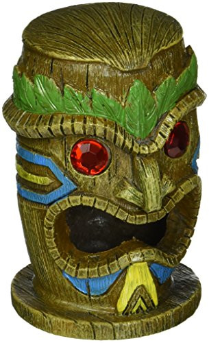 Pen Plax RR1203 Tiki Gazer Aquarium Ornament 2_75 x 2_5 x 4