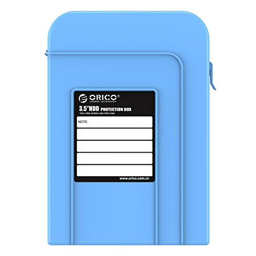ORICO PHI-35-BL 3.5" HDD Protector SATA HDD Hard Drive Storage Carring Case, 3.5 INCH SATA Box - Blue
