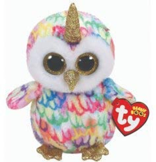 Ty Beanie Boos ENCHANTED Uni-Owl Plush 6 Regular Ty Beanie Boos ENCHANTED Uni-Owl Plush 6 Regular