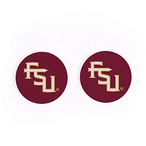 Florida State University NCAA Collegiate Team Colors Logo 4 x 4 Absorbent Ceramic Coasters Pack of 4