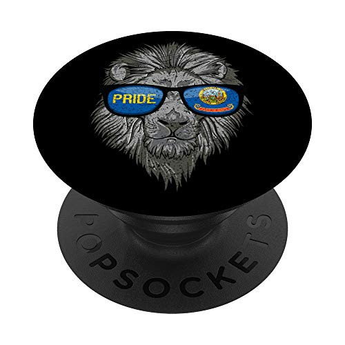 Lion Head Pride Idaho Flag PopSockets Grip and Stand for Phones and Tablets Lion Head Pride Idaho Flag PopSockets Grip and Stand for Phones and Tablets