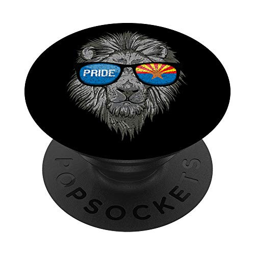 Lion Head Pride Arizona Flag PopSockets Grip and Stand for Phones and Tablets Lion Head Pride Arizona Flag PopSockets Grip and Stand for Phones and Tablets