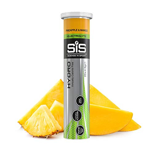 SCIENCE IN SPORT Hydro Electrolyte Tablets Fast Hydration Performance Electrolytes for Enhanced Hydration   Endurance Supplement for Running Cycling Triathlon Pineapple   Man- 20 Tablets - 1 Pack