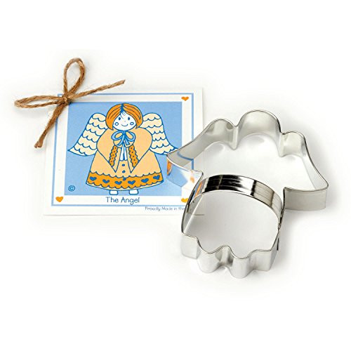 Angel Cookie and Fondant Cutter - Ann Clark - 4.6 Inches - US Tin Plated Steel