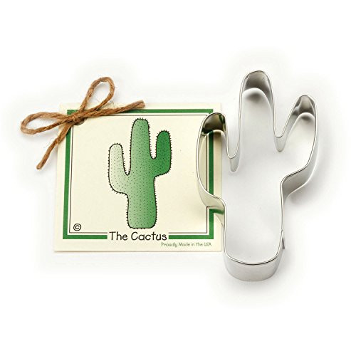 Cactus Cookie and Fondant Cutter - Ann Clark - 4.1 Inches - US Tin Plated Steel Cactus Cookie and Fondant Cutter - Ann Clark - 4.1 Inches - US Tin Plated Steel