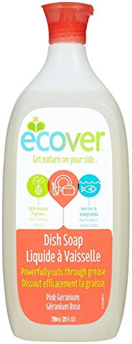 Ecover Liquid Dish Soap Pink Geranium 25 Ounce