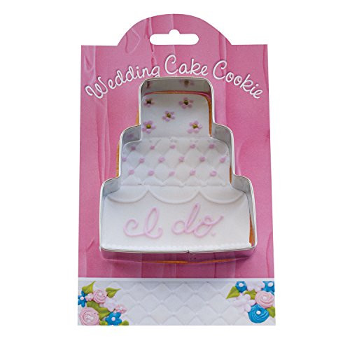 Wedding Cake Cookie and Fondant Cutter - Ann Clark - 4.1 Inches - US Tin Plated Steel Wedding Cake Cookie and Fondant Cutter - Ann Clark - 4.1 Inches - US Tin Plated Steel