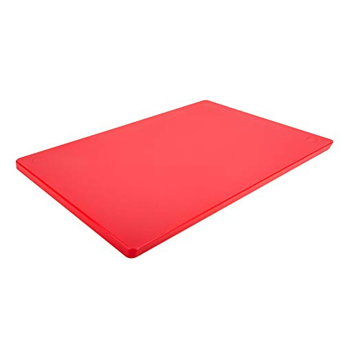 Professional Plastic Cutting Board HDPE Poly for Restaurants Dishwasher Safe and BPA Free 18 x 12 x 0_5 Inches Red