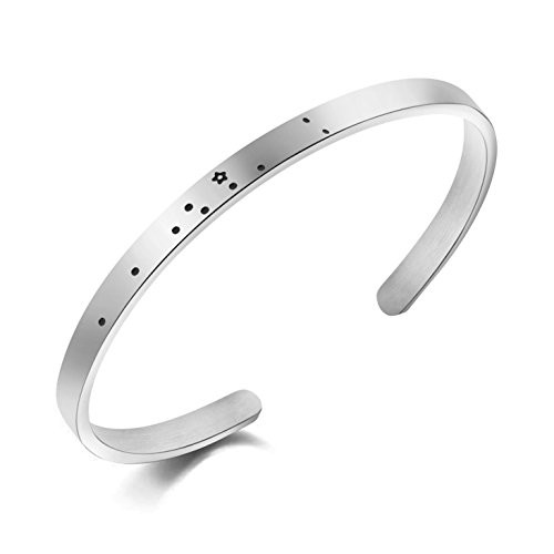 Taurus Bracelet Constellation Stainless Steel Cuff Jewelry Gifts for Women Taurus Bracelet Constellation Stainless Steel Cuff Jewelry Gifts for Women