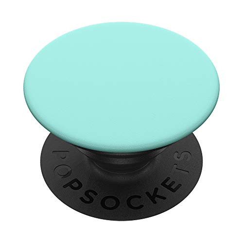 Light Peppermint Green Color - Simple   Neutral Solid Color PopSockets PopGrip Swappable Grip for Phones   Tablets